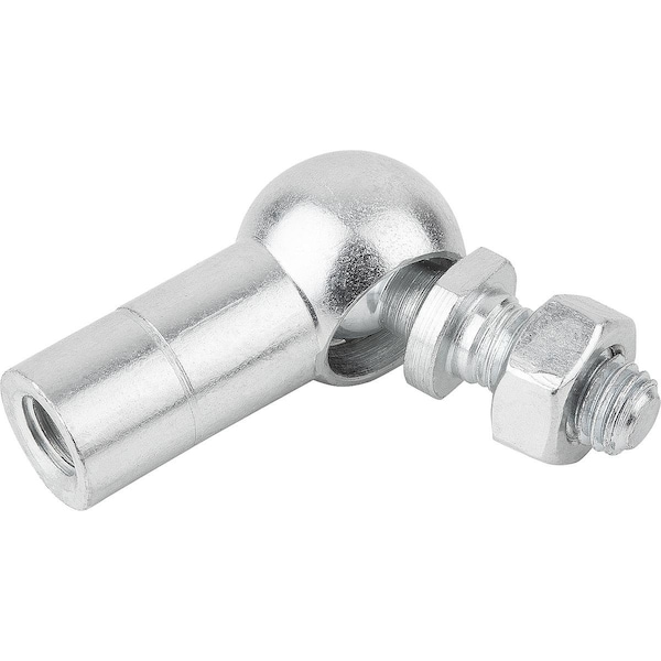 Angle Joint DIN71802 Left-Hand Thread, M14X1, 5, Form:C Without Retaining Clip, Steel Galvanized